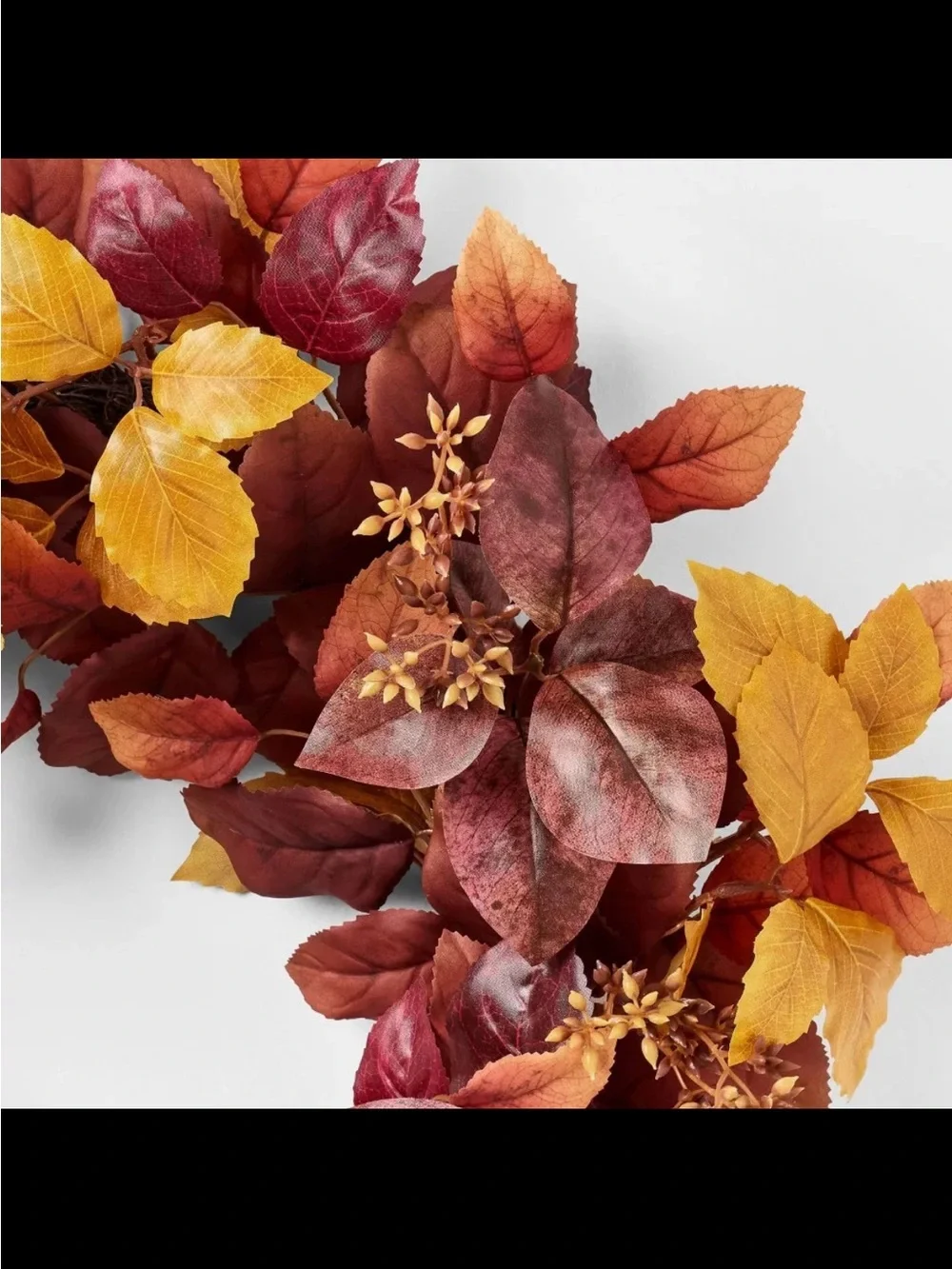 Mixed Fall Leaf Wreath - Threshold designed with Studio McGee: Fall